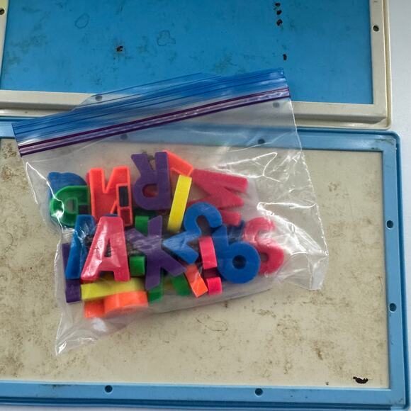 Vintage 70s Fisher Price # 673 # 674 MAGNETIC ALPHABET & NUMBER Boards (READ) - Picture 7 of 8